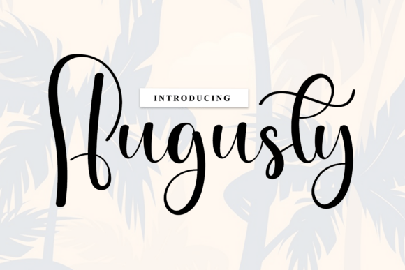 Augusty: A Font for Artisanal Branding