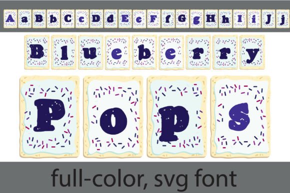 Blueberry Pops: A Nostalgic Typeface for Modern Brands