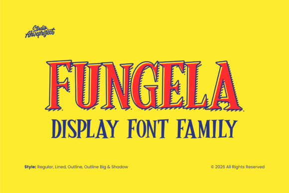 Fungela: A Bold Display Font with Vintage Soul