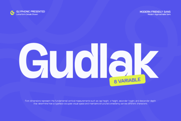 Gudlak: The Friendly Tech Font for Modern Brands
