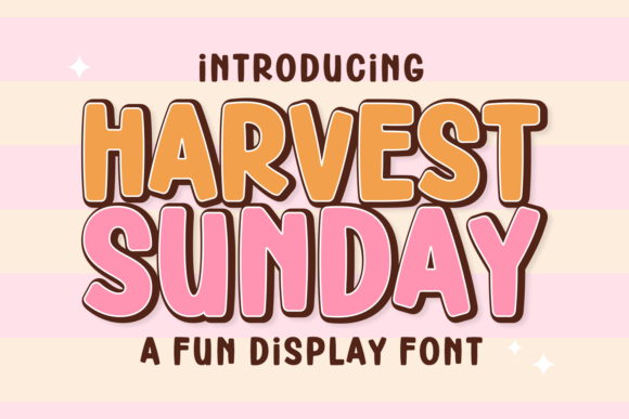 Harvest Sunday: The Playful Display Font for Bold Brands