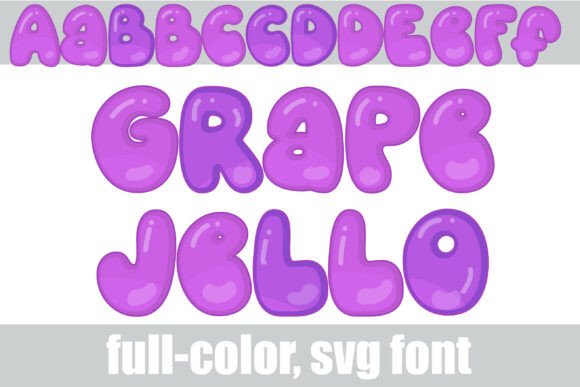 Make Your Designs Pop with Grape Jello SVG Font