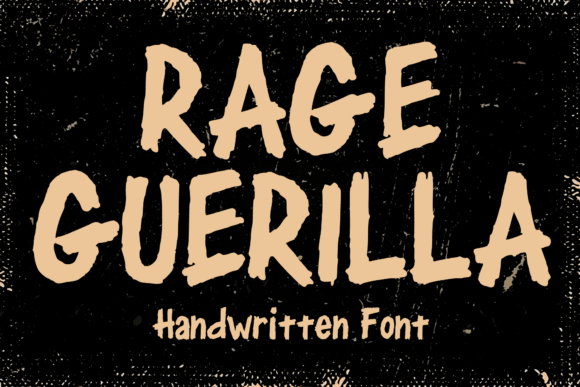 Rage Guerilla: The Bold Handwritten Font for Urban Edge