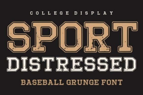 Sport Distressed: Your Go-To Typeface for Authentic Athletic Branding
