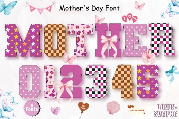 Stylish Mother's Day Typography: The Mega Alphabets Bundle