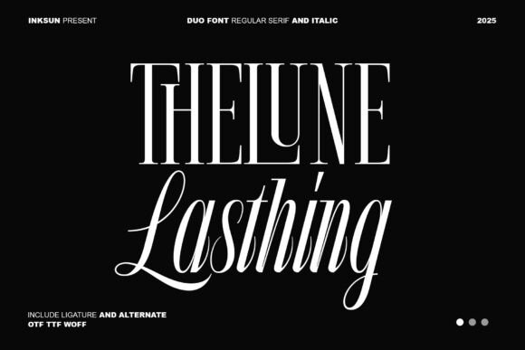 The Lune Lasthing: A Modern Serif and Script Duo