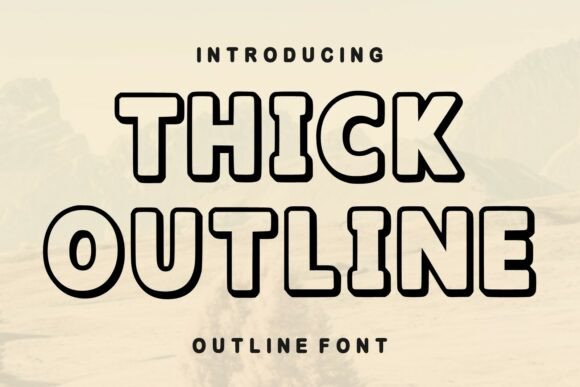 Thick Outline: Making a Bold Statement with Modern Typography