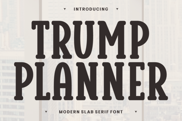 Trump Planner: A Handwritten Font with Vintage Charm