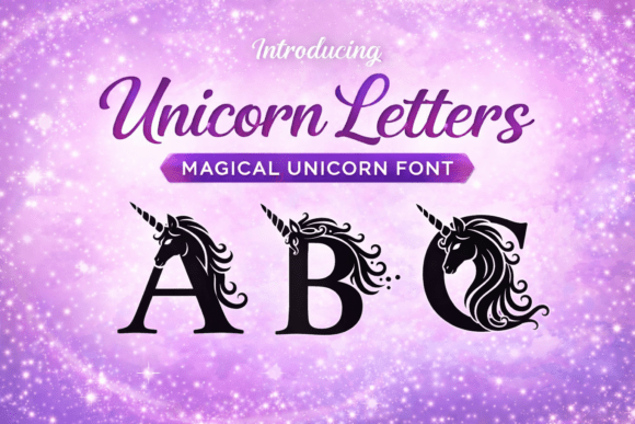 Unicorn Letters: A Magical Serif for Whimsical Design